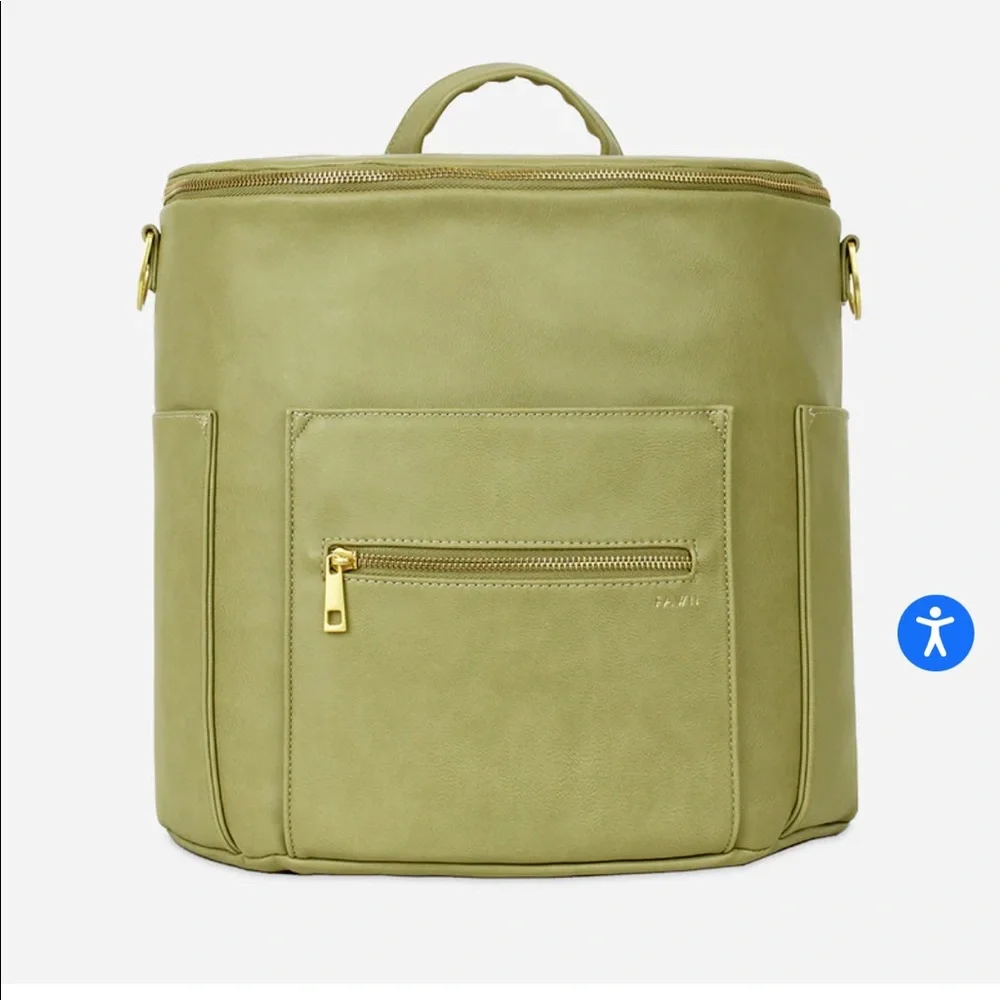 olive fawn design diaper bag